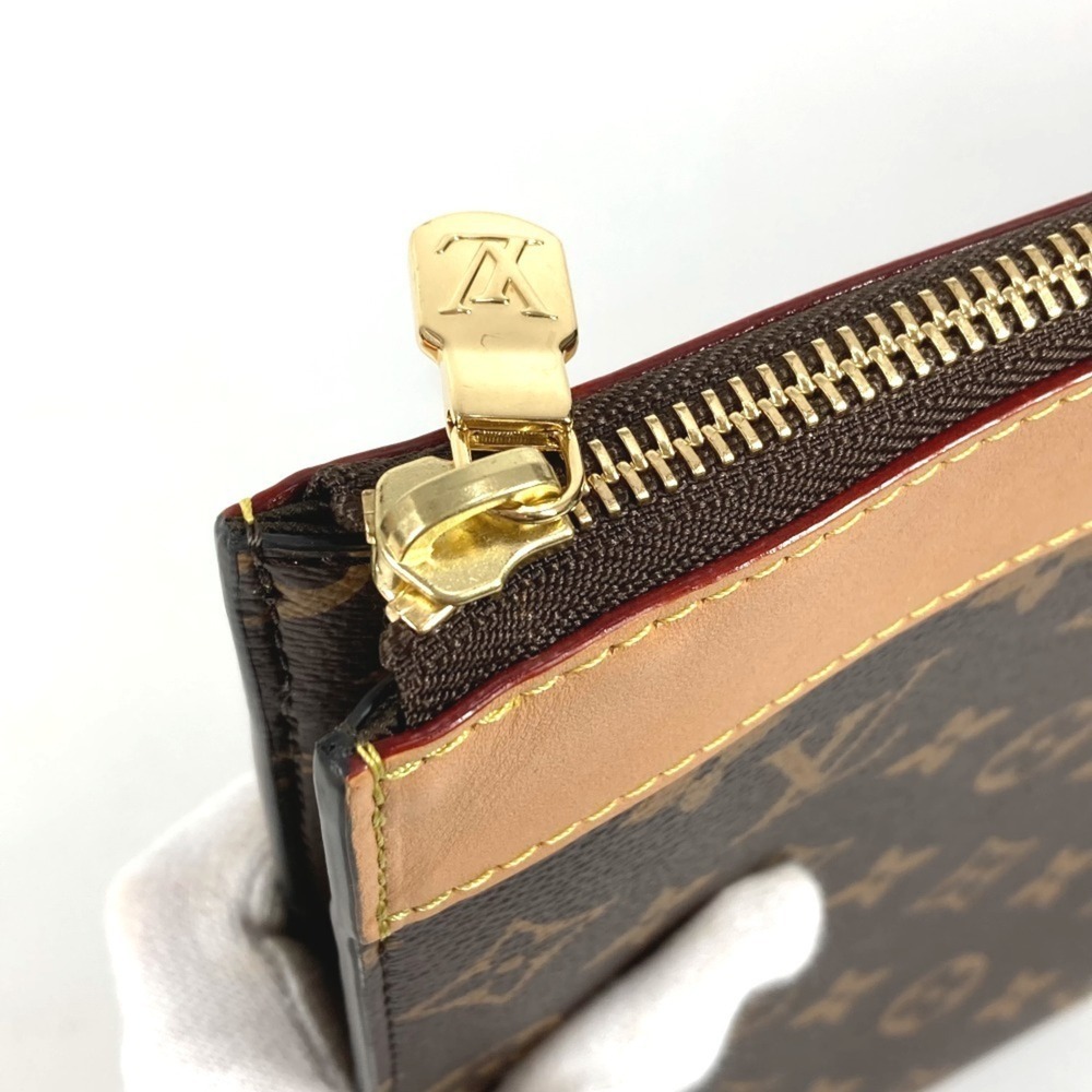 LOUIS VUITTON Authentic Brown Monogram Canvas Pochette Pouch - Picture 8 of 14